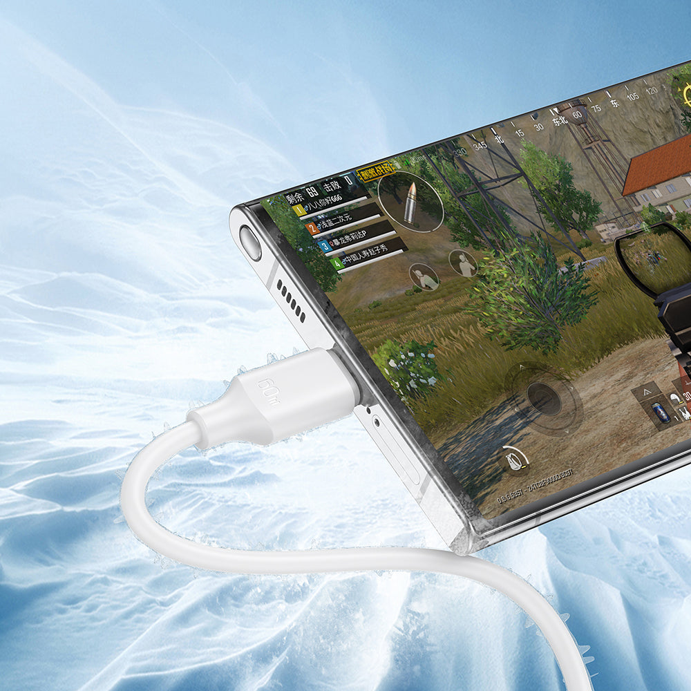 Joyroom Long-Lasting Series A9 USB-C / USB-C PD QC kabel 60W 3A 1m - sort