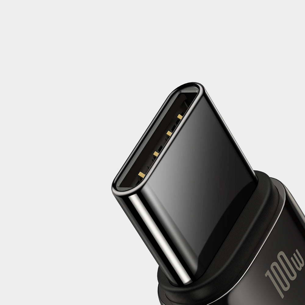 Baseus Tungsten Gold USB-A to USB-C Cable 480Mb/s 100W 1m Black (CAWJ000001)