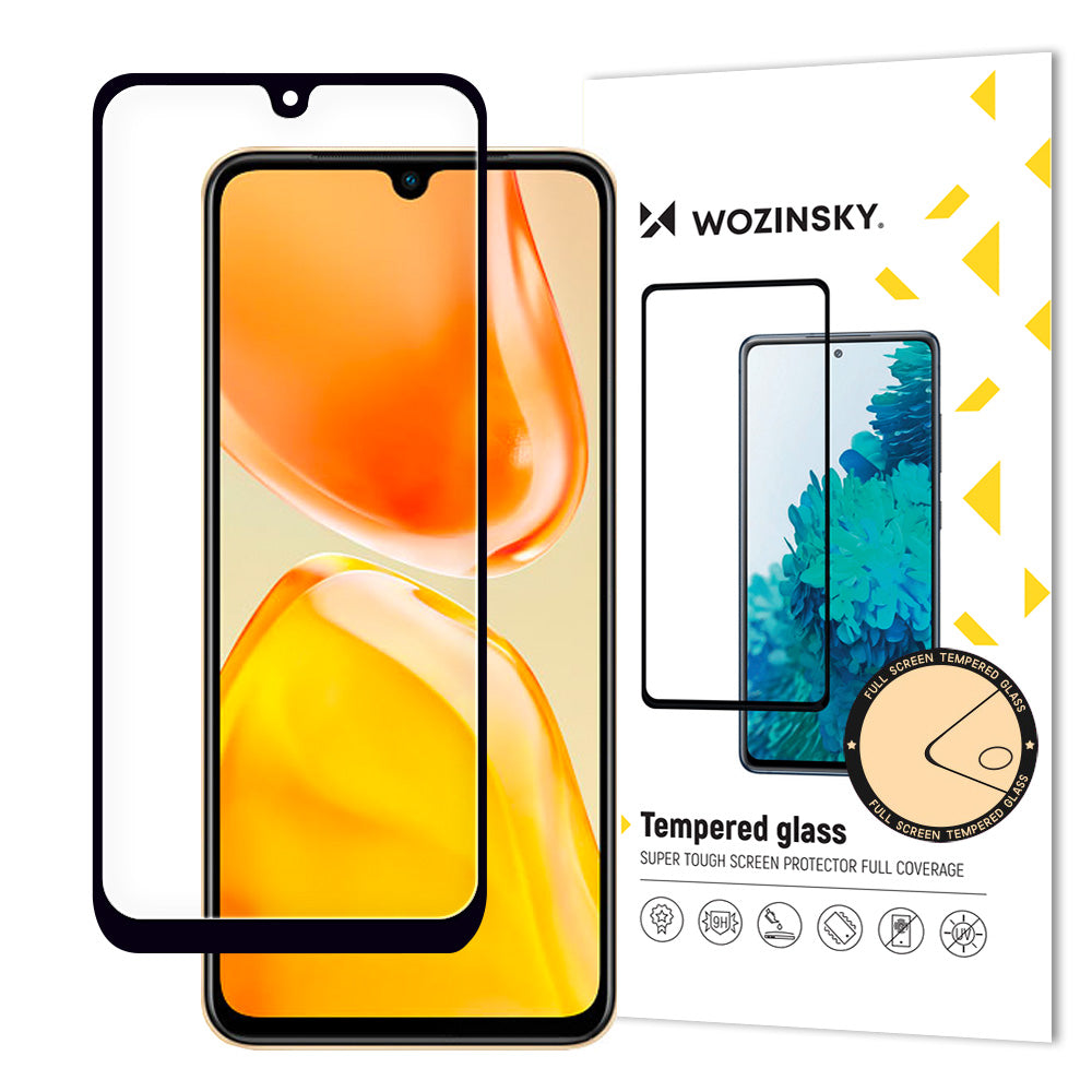 Wozinsky Full Glue Tempered Glass Vivo X80 Lite / V25 Full Screen med Frame sort (case friendly)