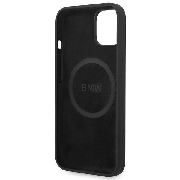 Case BMW BMHMP14MSLBLBK iPhone 14 Plus 6.7 " sort / sort hardcase Silicone Signature Logo Magsafe