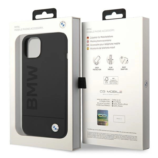 Case BMW BMHMP14MSLBLBK iPhone 14 Plus 6.7 " sort / sort hardcase Silicone Signature Logo Magsafe