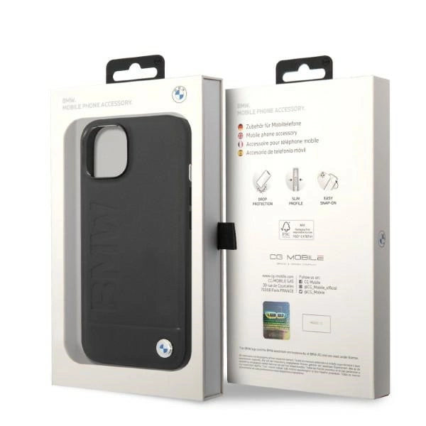 Case BMW BMHMP14MSLLBK iPhone 14 Plus 6.7 " sort / sort hårdkasse Signatur Logo Imprint Magsafe