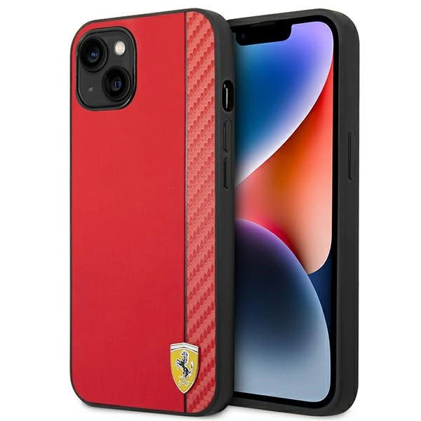 Ferrari FEHCP14MAXRE iPhone 14 Plus 6.7" rød/rød hardcase Carbon