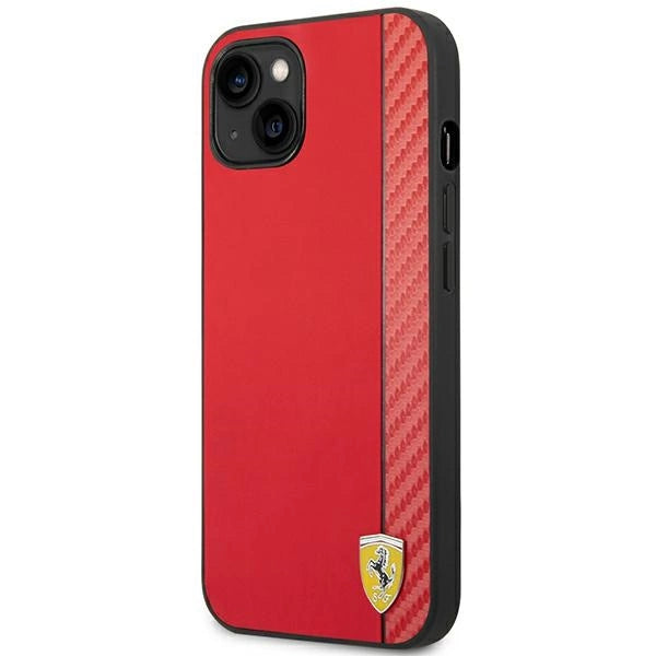 Ferrari FEHCP14MAXRE iPhone 14 Plus 6.7" rød/rød hardcase Carbon
