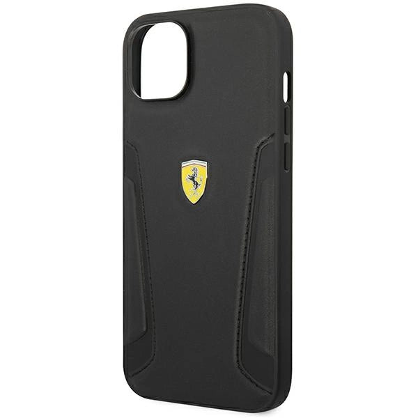 Ferrari FEHCP14MRBUK iPhone 14 Plus 6.7" sort/sort hårdkasse Læder Stempel Sider
