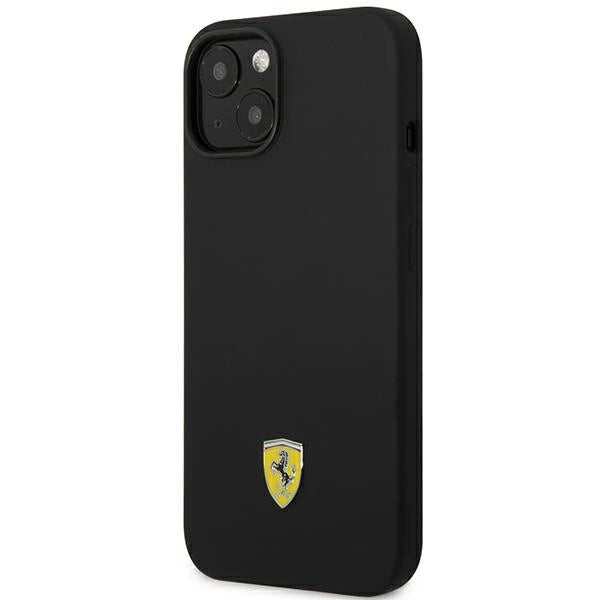 Ferrari FEHCP14SSIBBK iPhone 14 6.1" sort/sort hardcase Silikon Metal Logo