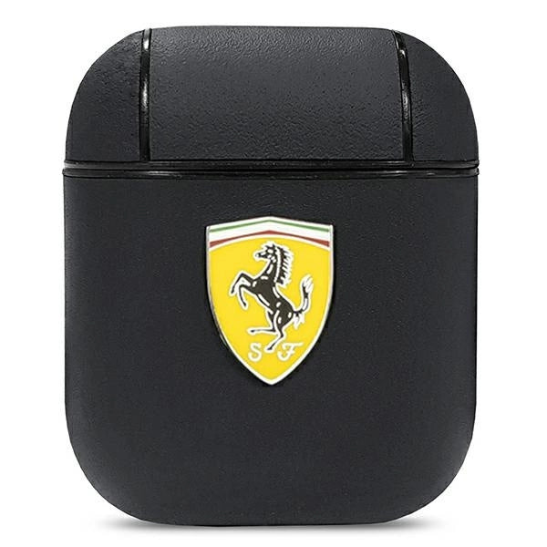 Ferrari FESA2LEBK AirPods cover sort/sort On Track læder