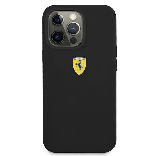 Ferrari FESSIHCP13XBK iPhone 13 Pro Max 6.7" sort/sort hardcase Silikon