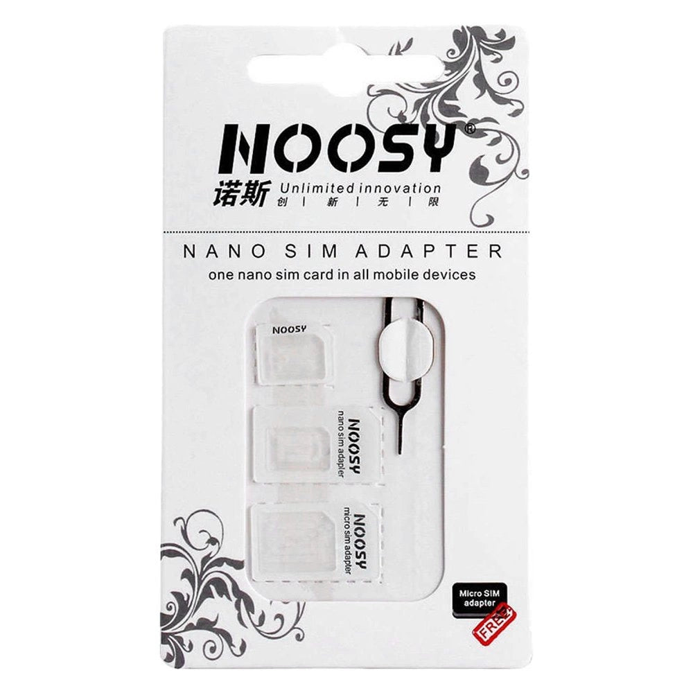 Noosa SIM Card Adapter Set + Key - Hvid