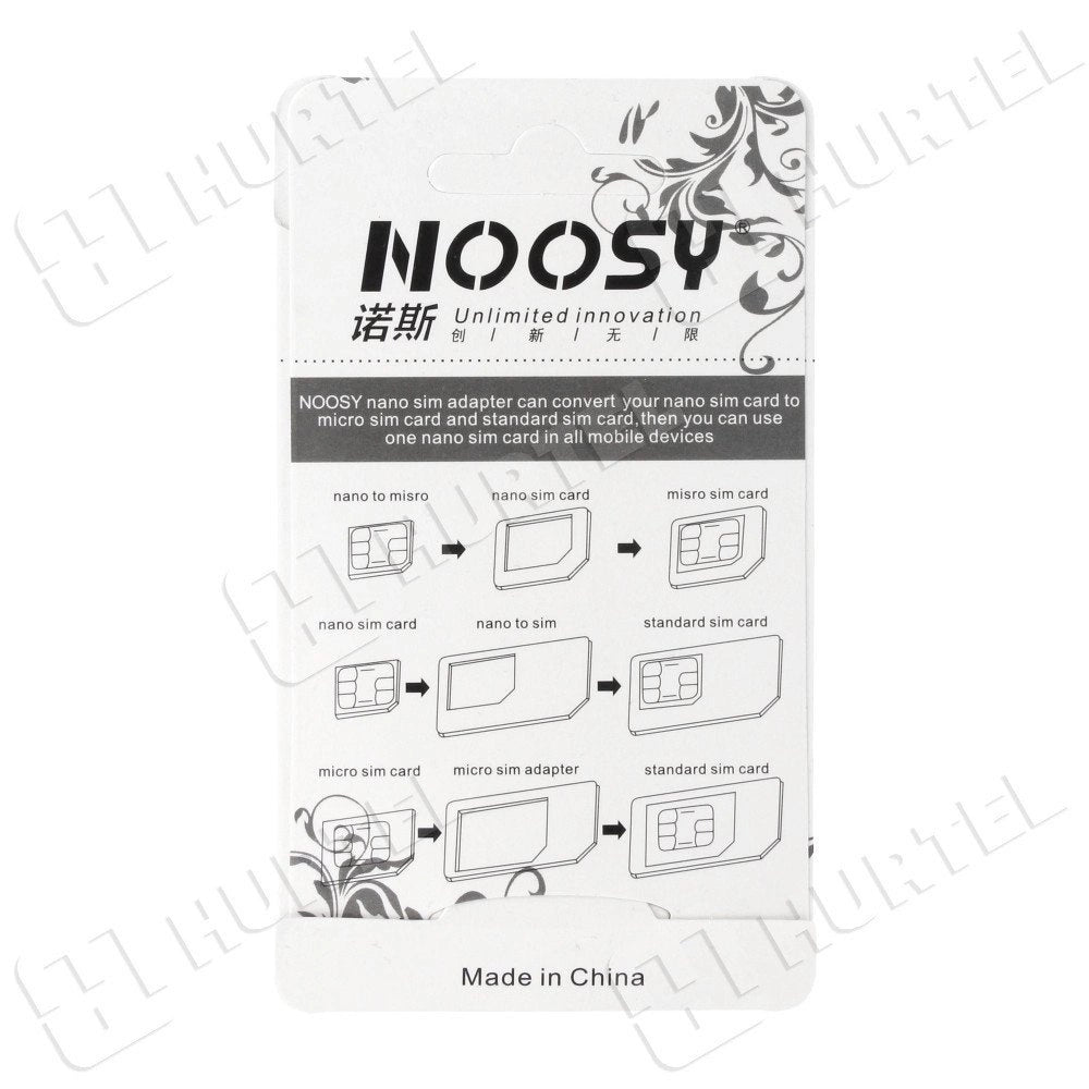 Noosa SIM Card Adapter Set + Key - Hvid