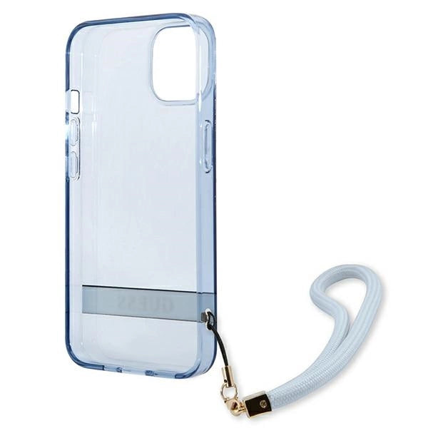Guess GUHCP13MHTSGSB iPhone 13 6.1 "blå / blå hardcase gennemsigtige Stap