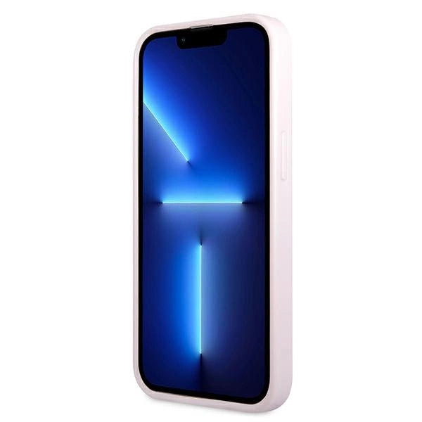 Guess GUHCP13SPSASBPU iPhone 13 mini 5,4 " lilla / lilla Saffiano Hot Stamp & Metal Logo