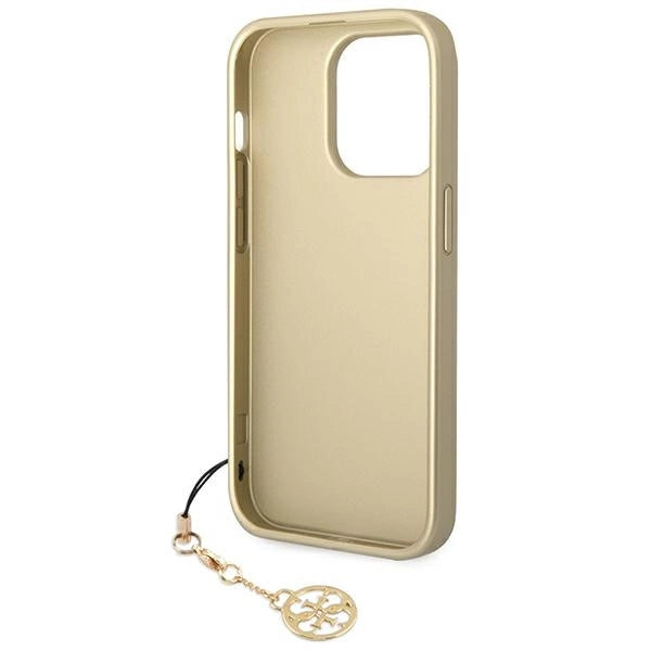 Guess GUHCP14LGF4GBR iPhone 14 Pro 6.1 "brun / brun hardcase 4G Charms Collection