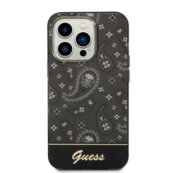 Gæt Bandana Paisley iPhone 14 Pro 6.1" Case - sort