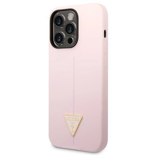 Guess Silicone Triangle iPhone 14 Pro 6.1" Case - lilla