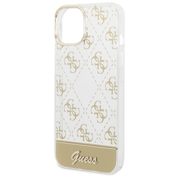 Gæt GUHCP14MHG4MHG iPhone 14 Plus 6.7 "guld / guld hardcase 4G Pattern Script