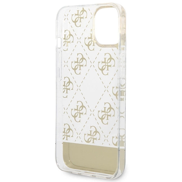 Gæt GUHCP14MHG4MHG iPhone 14 Plus 6.7 "guld / guld hardcase 4G Pattern Script