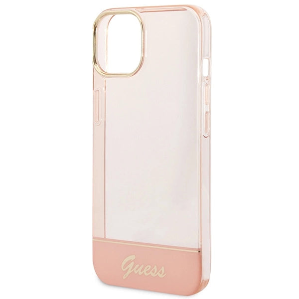 Guess GUHCP14MHGCOP iPhone 14 Plus 6.7 " pink / pink hardcase gennemsigtige