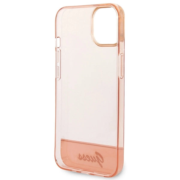 Guess GUHCP14MHGCOP iPhone 14 Plus 6.7 " pink / pink hardcase gennemsigtige