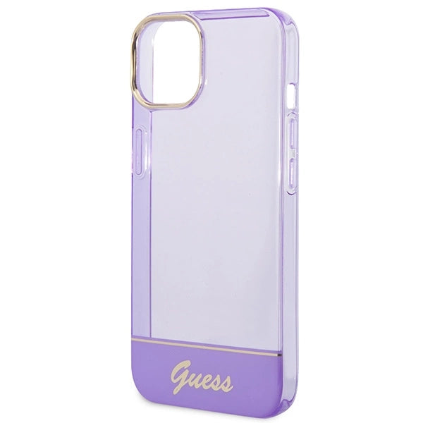 Guess GUHCP14MHGCOU iPhone 14 Plus 6.7 "violet / lilla hårdkasse gennemsigtig