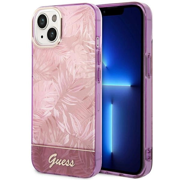 Guess GUHCP14MHGJGHP iPhone 14 Plus 6.7 " pink / pink hardcase Jungle Collection
