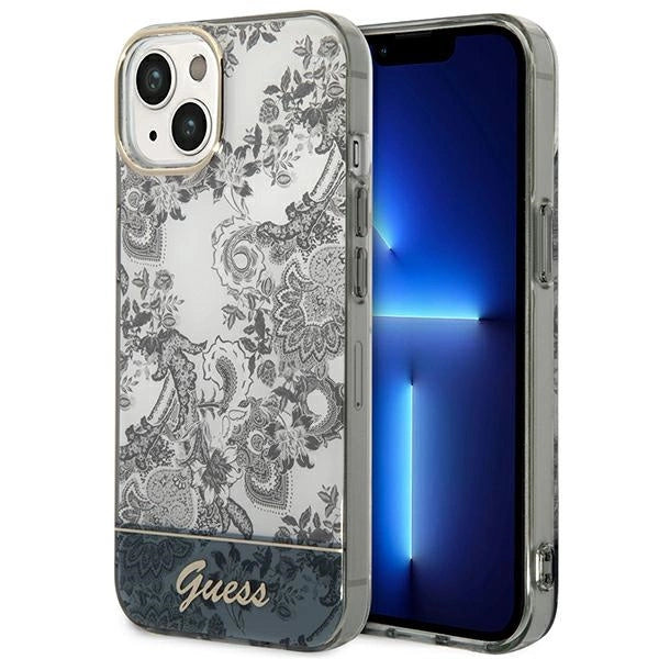 Guess GUHCP14MHGPLHG iPhone 14 Plus 6.7 "grå / grå hardcase Porcelæn Collection