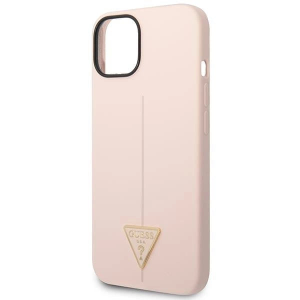 Guess GUHCP14MSLTGP iPhone 14 Plus 6.7" pink/pink hardcase Silikon trekant