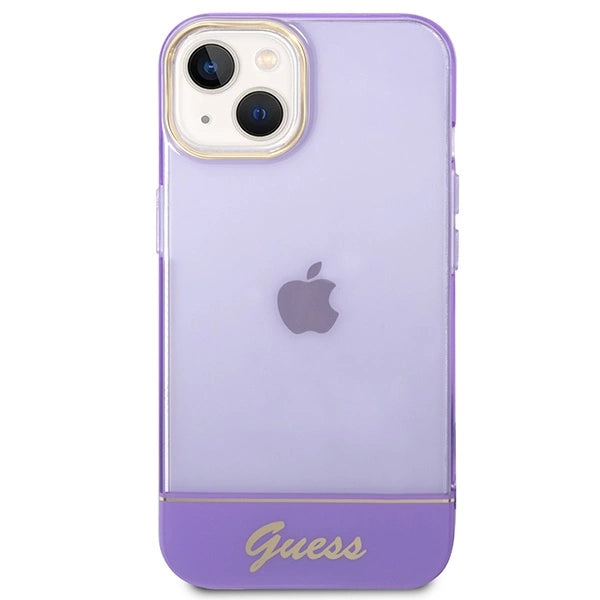 Guess gennemsigtige iPhone 14 6.1 " Sag - lilla
