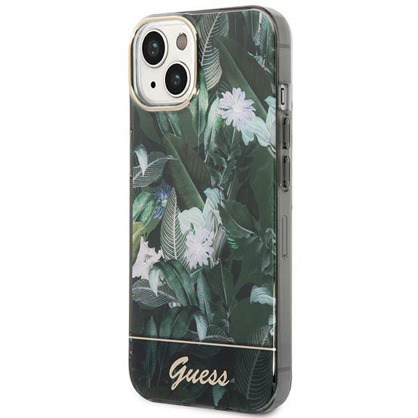 Guess Jungle Collection iPhone 14 Hylde - Grøn