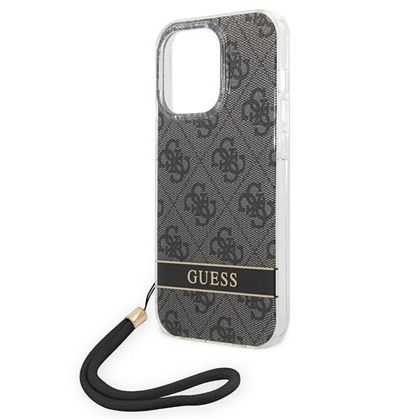 Guess GUOHCP14LH4STK iPhone 14 Pro 6.1 " sort / sort hardcase 4G Print Strap