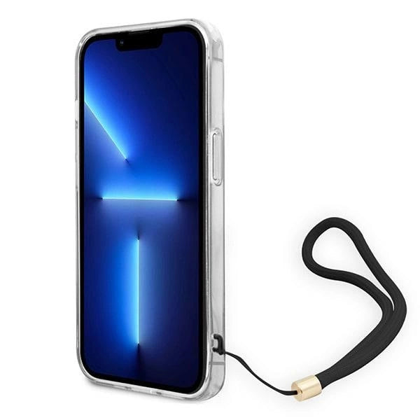 Guess GUOHCP14MH4STW iPhone 14 Plus 6.7 " brun / brun hardcase 4G Print Strap