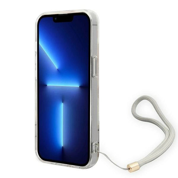 Guess GUOHCP14MHFLSU iPhone 14 Plus 6.7 " lilla / lilla hårdkasse blomsterstrop