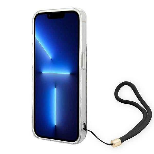 Guess GUOHCP14XH4STW iPhone 14 Pro Max 6.7 "brun / brun hardcase 4G Print Strap