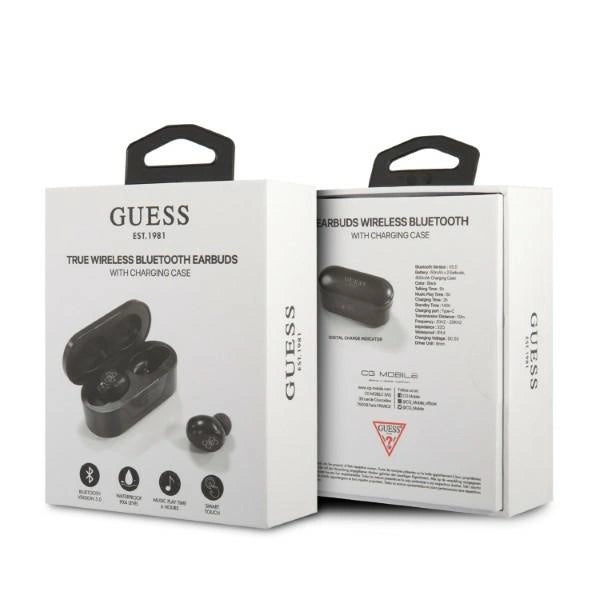 Guess GUTWST31EK TWS Bluetooth hovedtelefoner + docking station - sort