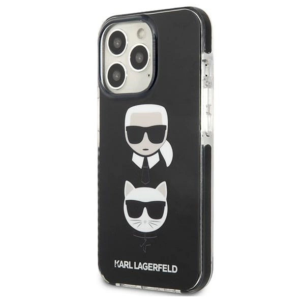 Karl Lagerfeld KLHCP13LTPE2TK iPhone 13 Pro / 13 6,1" hardcase czarny/sort Karl&Choupette Head