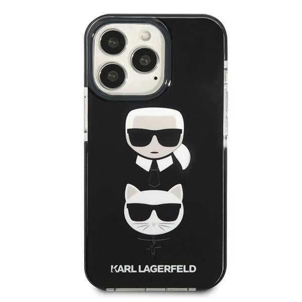 Karl Lagerfeld KLHCP13LTPE2TK iPhone 13 Pro / 13 6,1" hardcase czarny/sort Karl&Choupette Head
