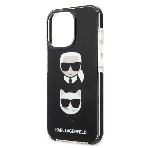 Karl Lagerfeld KLHCP13LTPE2TK iPhone 13 Pro / 13 6,1" hardcase czarny/sort Karl&Choupette Head