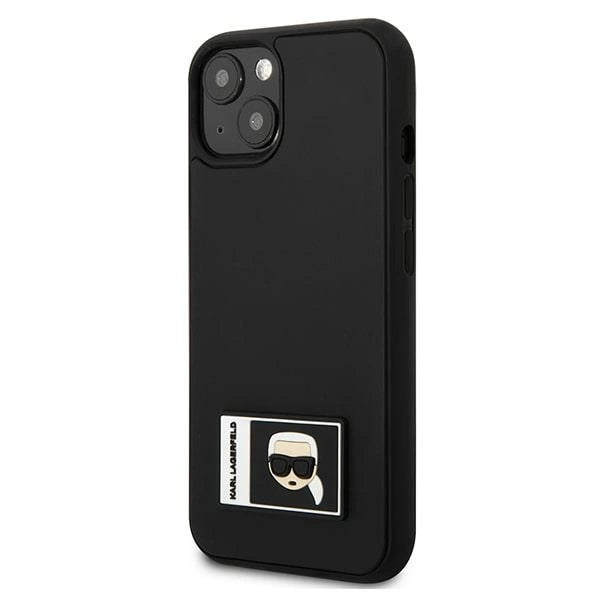 Karl Lagerfeld KLHCP13M3DKPK iPhone 13 6,1" sort/sort hardcase Ikonik Patch