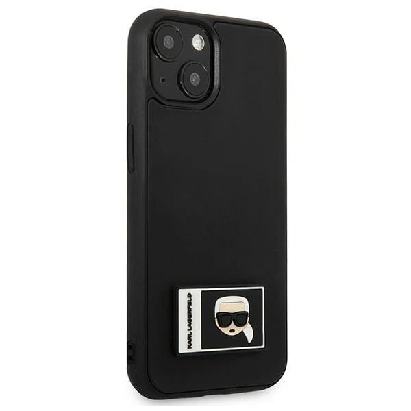Karl Lagerfeld KLHCP13M3DKPK iPhone 13 6,1" sort/sort hardcase Ikonik Patch