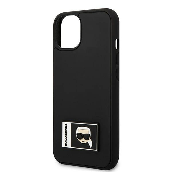 Karl Lagerfeld KLHCP13S3DKPK iPhone 13 mini 5,4 "sort / sort hardcase Ikonik Patch