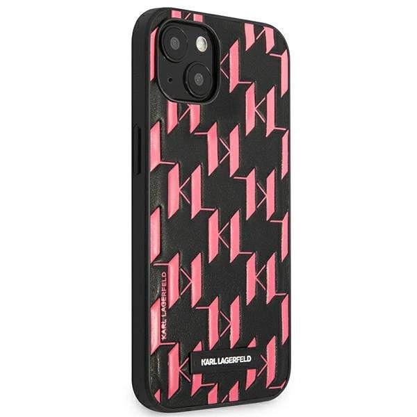 Karl Lagerfeld KLHCP13SMNMP1P iPhone 13 mini 5,4 "hardcase pink / pink Monogram Plaque