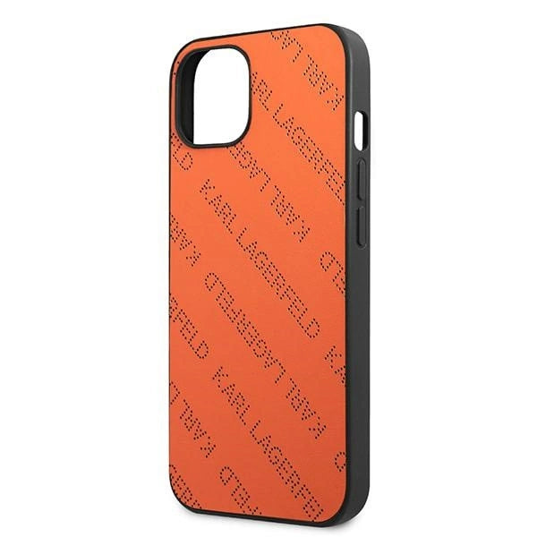 Karl Lagerfeld KLHCP13SPTLO iPhone 13 mini 5,4 "hardcase orange / orange Perforeret Allover