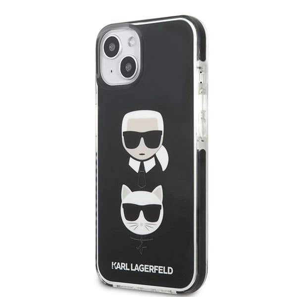 Karl Lagerfeld KLHCP13STPE2TK iPhone 13 mini 5,4 "hardcase sort / sort Karl & Choupette Head
