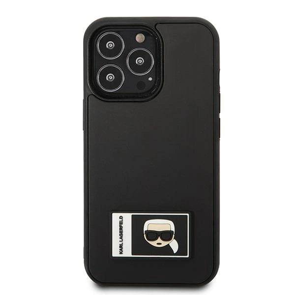Karl Lagerfeld KLHCP13X3DKPK iPhone 13 Pro Max 6,7" sort/sort hardcase Ikonik Patch