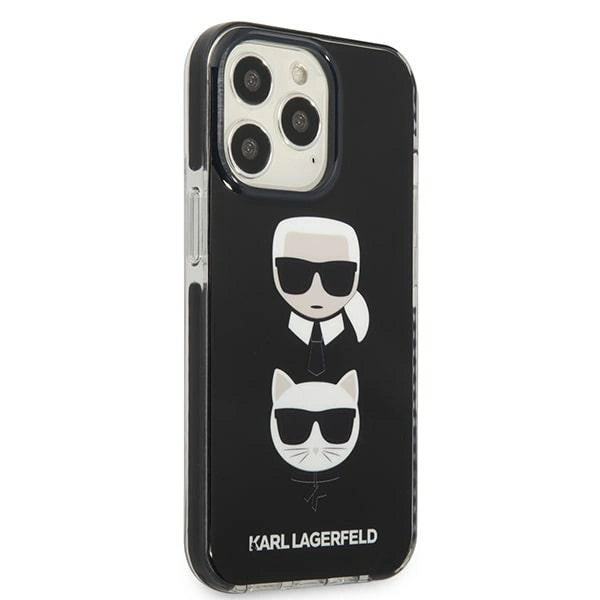 Karl Lagerfeld KLHCP13XTPE2TK iPhone 13 Pro Max 6,7" Hardcase sort Karl&Choupette Head