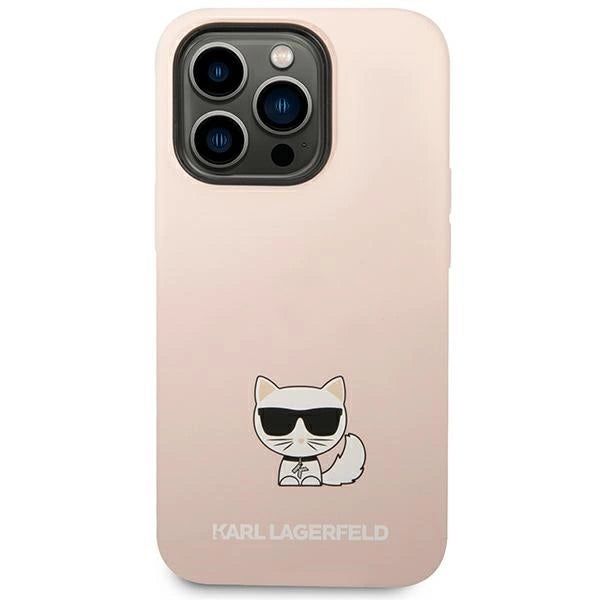 Karl Lagerfeld KLHCP14LSLCTPI iPhone 14 Pro 6.1 "hardcase lyserød / lyserød Silicone Choupette Body