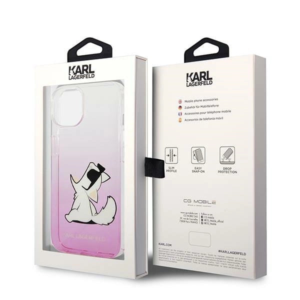 Karl Lagerfeld KLHCP14MCFNRCPI iPhone 14 Plus 6.7 "hardcase pink / pink Choupette Fun