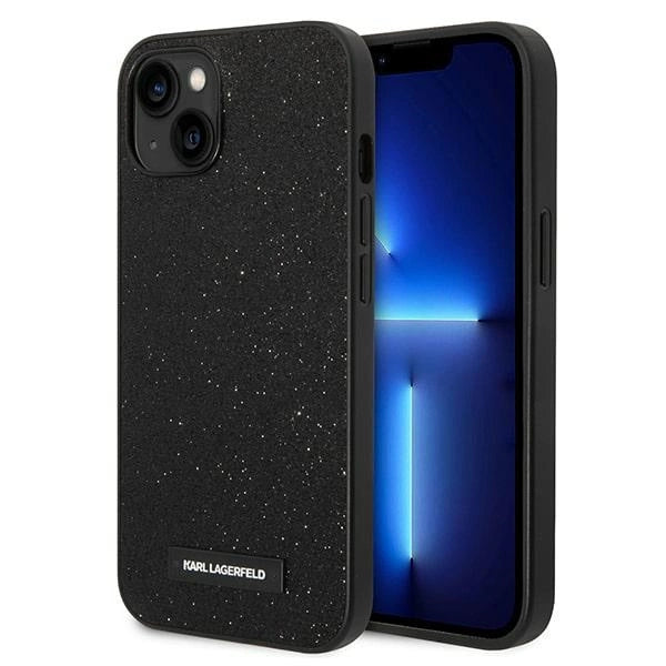 Karl Lagerfeld KLHCP14MG2ELK iPhone 14 Plus 6.7 "hardcase sort / sort Glitter Plaque Logo
