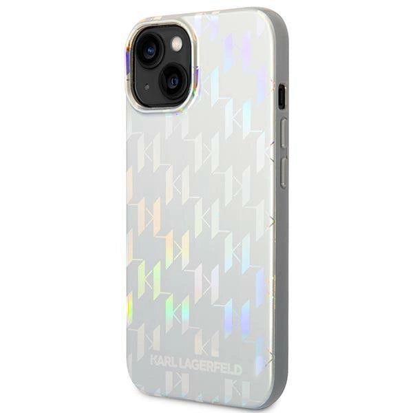 Karl Lagerfeld KLHCP14MLGMMSV3 iPhone 14 Plus 6.7 "hardcase sølv / sølv Monogram Iridescent