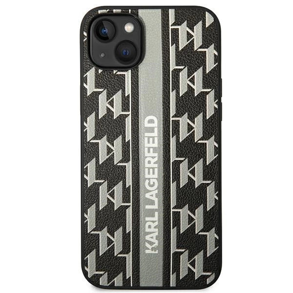 Karl Lagerfeld KLHCP14MPGKLSKG iPhone 14 Plus 6.7 "hardcase grå / grå Monogram Stripe